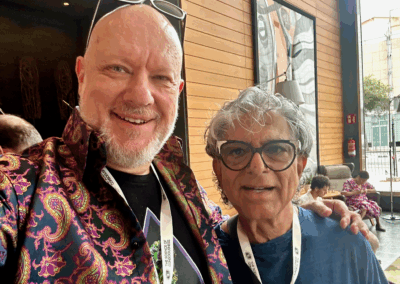 Sean Webb speaking at event