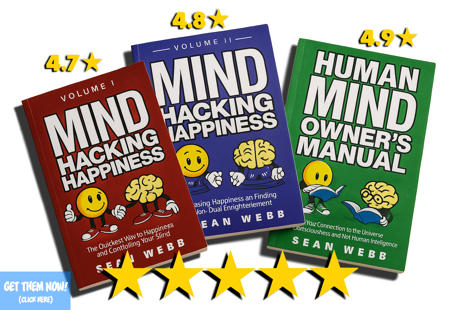 Mind Hacking Happiness books with 5-star ratings