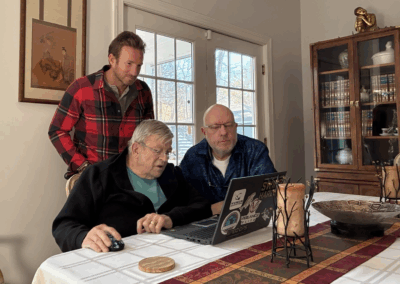 Sean Webb with Joe and Jason