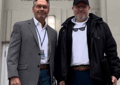 Sean Webb with Woody Harrelson